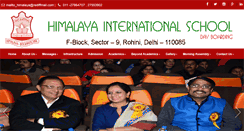 Desktop Screenshot of himalayainternational.co.in